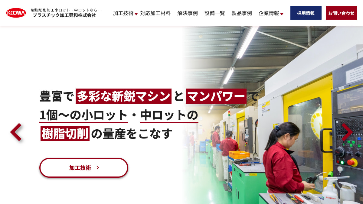 プラスチック加工興和株式会社のロゴ