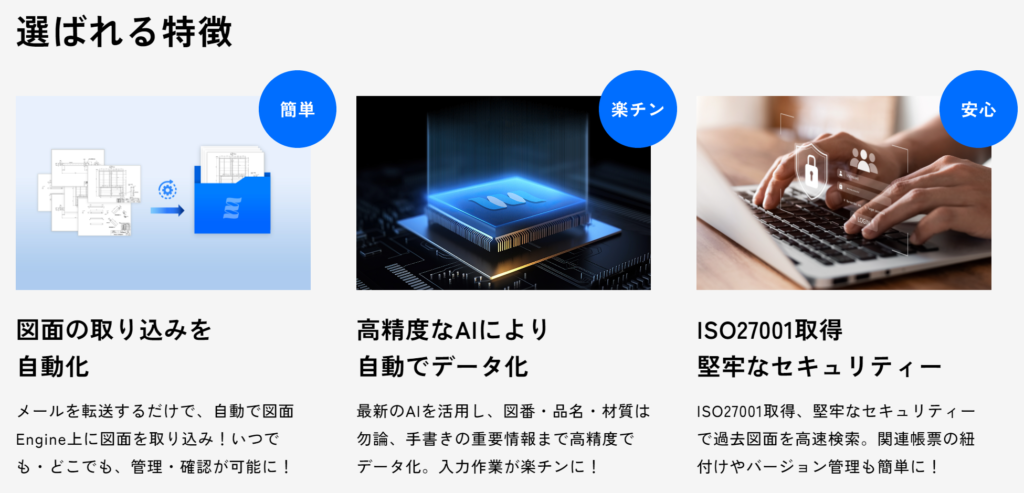選ばれる特徴
